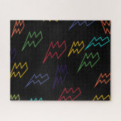 Farbige Zigzag          MusterJigsaw Puzzle (Horizontal)