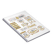 Farbige Zitate der Inspiration Notizblock (Rechte Seite)