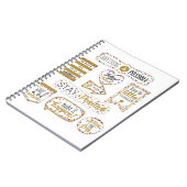 Farbige Zitate der Inspiration Notizblock (Linke Seite)