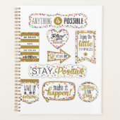 Farbige Zitate der Inspiration Planer (Vorderseite)