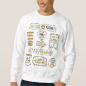 Farbige Zitate der Inspiration Sweatshirt (Vorderseite)