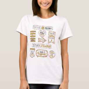 Farbige Zitate der Inspiration T-Shirt