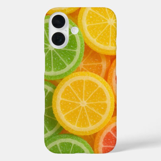 Farbige Zitrusbonbonscheibe Case-Mate iPhone Hülle (Rückseite)