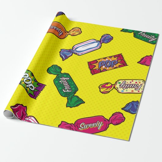 Farbige Zucker Nahtloses Musterkunst,pop,zucker,mu Geschenkpapier (Ungerollt)