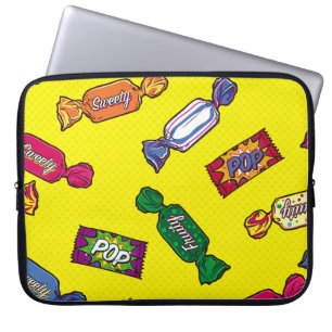 Farbige Zucker Nahtloses Musterkunst,pop,zucker,mu Laptopschutzhülle