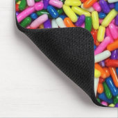 Farbige Zucker Streusel Mousepad (Ecke)