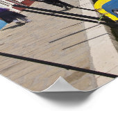 Farbige Zuhause entlang des Kanals auf der Insel Poster (Ecke)