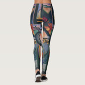 "Farbige Zusammensetzung" Art Leggings (Rückseite)
