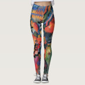 "Farbige Zusammensetzung" Art Leggings (Vorderseite)