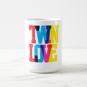 Farbige Zwilling Liebe Kaffeetasse