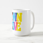 Farbige Zwilling Liebe  Kaffeetasse (VorderseiteRechts)