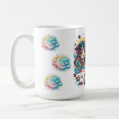 Farbige Zwillinge Astrologie Sternzeichen Zwilling Kaffeetasse (Links)