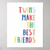 Farbige Zwillinge machen die besten Freunde zum Dr Poster (Vorne)