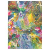 Farbige Zwischenablage mit Abstrakter ästhetischer Klemmbrett (Rückseite)