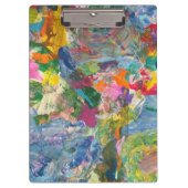 Farbige Zwischenablage mit Abstrakter ästhetischer Klemmbrett (Vorderseite)