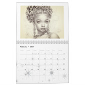 Farbiger 12-monatiger Kalender (Feb 2027)