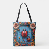Farbiger 3D-Marienkäfer Tasche (Rückseite)