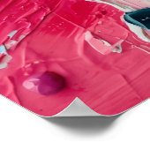 Farbiger abstrakter Acryl-Farbspritzer-Poster | B Poster (Ecke)