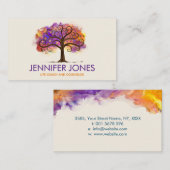 Farbiger Abstrakter Alkoholtupfer Visitenkarte (Vorne/Hinten)