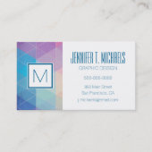 Farbiger abstrakter Dreieck Visitenkarte (Vorderseite)