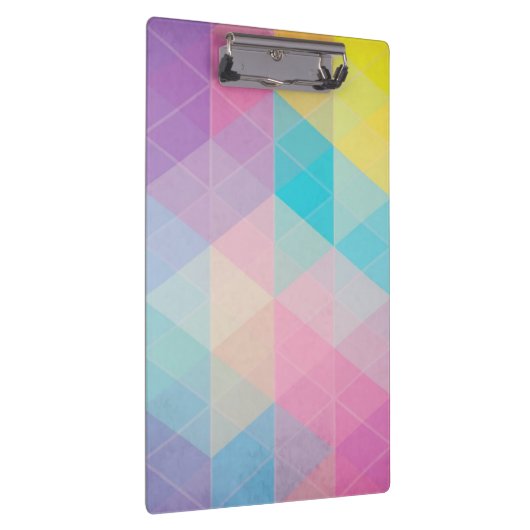 Farbiger abstrakter Dreieckshintergrund Klemmbrett (Rechts)