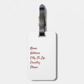 Farbiger abstrakter Elefant Gepäckanhänger (Rückseite vertikal)