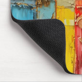 Farbiger Abstrakter Engel Mousepad (Ecke)