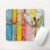 Farbiger Abstrakter Engel Mousepad (Mit Mouse)
