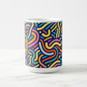 Farbiger abstrakter Flow-Becher Kaffeetasse (Mittel)