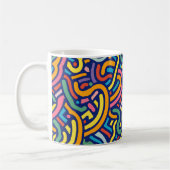 Farbiger abstrakter Flow-Becher Kaffeetasse (Links)