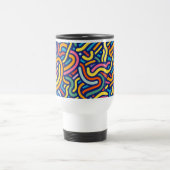 Farbiger abstrakter Flow-Becher Reisebecher (Mittel)
