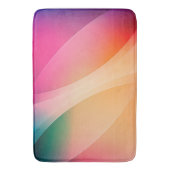 Farbiger abstrakter geometrischer Hintergrund Badematte (Vorderseite Vertikal)