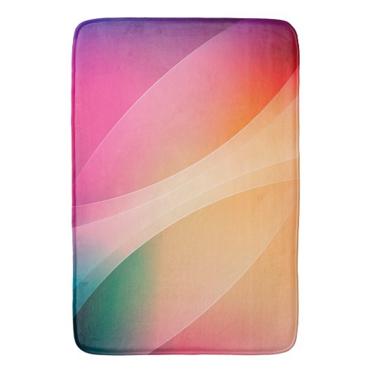 Farbiger abstrakter geometrischer Hintergrund Badematte (Vorderseite Vertikal)