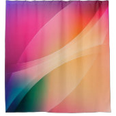 Farbiger abstrakter geometrischer Hintergrund Duschvorhang (Vorderseite)