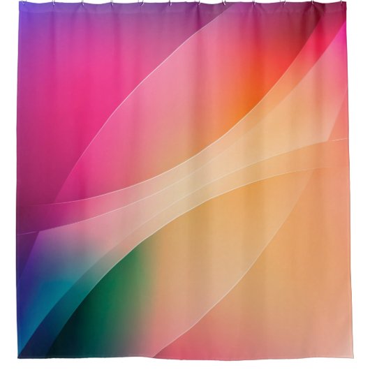 Farbiger abstrakter geometrischer Hintergrund Duschvorhang (Vorderseite)
