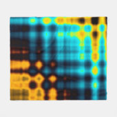 Farbiger abstrakter geometrischer Hintergrund mit  Fleecedecke (Vorderseite (Horizontal))