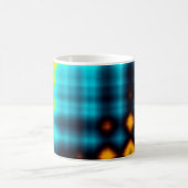 Farbiger abstrakter geometrischer Hintergrund mit  Kaffeetasse (Mittel)