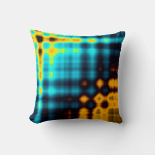 Farbiger abstrakter geometrischer Hintergrund mit Kissen