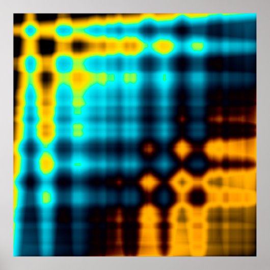 Farbiger abstrakter geometrischer Hintergrund mit Poster (Vorne)