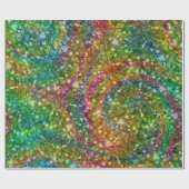 Farbiger abstrakter Glitter Geschenkpapier (Flach)