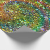 Farbiger abstrakter Glitter Geschenkpapier (Ecke)