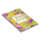 Farbiger Abstrakter Goldzirkel Notizblock (Rechte Seite)