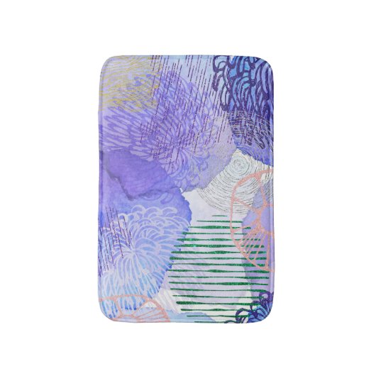 Farbiger Abstrakter Hintergrund Badematte (Vorderseite Vertikal)