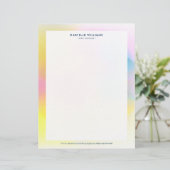 Farbiger abstrakter Hintergrund Briefbogen (Stehend Vorderseite)