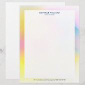 Farbiger abstrakter Hintergrund Briefbogen (Vorne/Hinten)