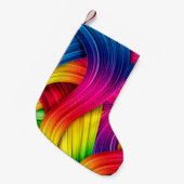 farbiger abstrakter Hintergrund, Farbe, Abstr. Kleiner Weihnachtsstrumpf (Vorderansicht (hängend))
