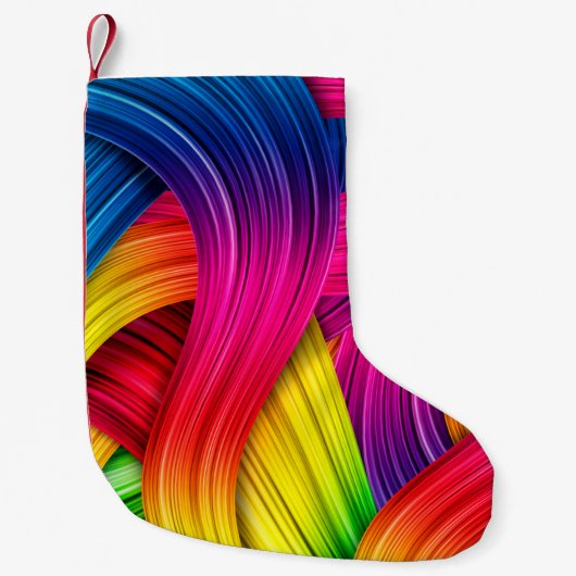 farbiger abstrakter Hintergrund, Farbe, Abstr. Kleiner Weihnachtsstrumpf (Vorderseite)