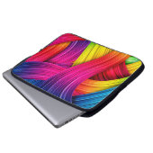 farbiger abstrakter Hintergrund, Farbe, Abstr. Laptopschutzhülle (Vorne Knopf)