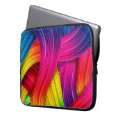 farbiger abstrakter Hintergrund, Farbe, Abstr. Laptopschutzhülle (Vorderseite Links)