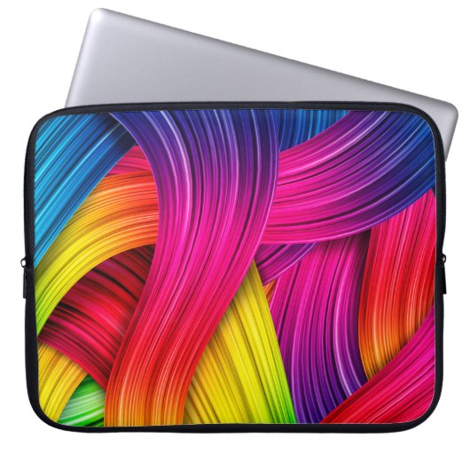 farbiger abstrakter Hintergrund, Farbe, Abstr. Laptopschutzhülle (Vorderseite)